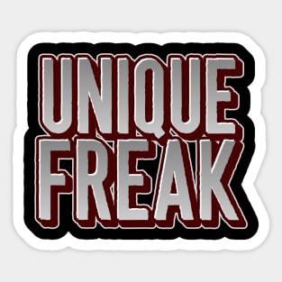 UNIQUE FREAK Sticker